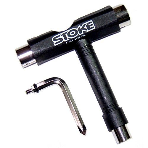 Stoke Skate T-tool スケートボード用ツール (黒)