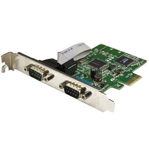 StarTech.com RS232Cシリアル2ポート増設PCI Expressカード 16C1050 UART内蔵 PEX2S1050｜shiningtoday