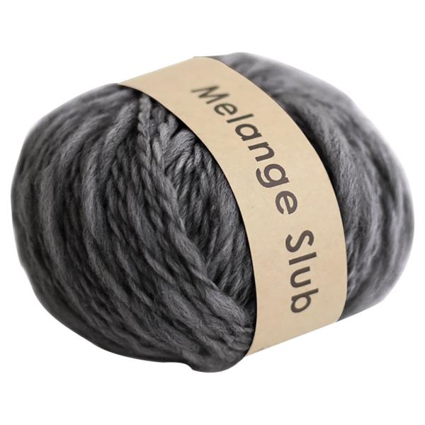 DARUMA メランジスラブ 毛糸 超極太 Col.7 ダークグレー 40g 約46m 01-658...