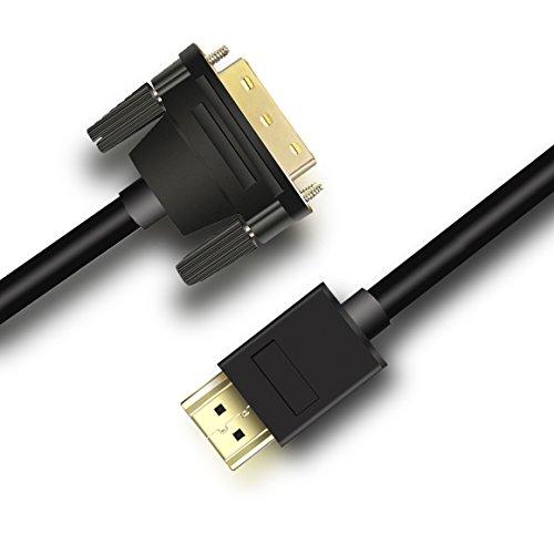 LINKINPERK HDMI-DVI 変換ケーブル,HDMI- DVI24+1オス,1080P (...
