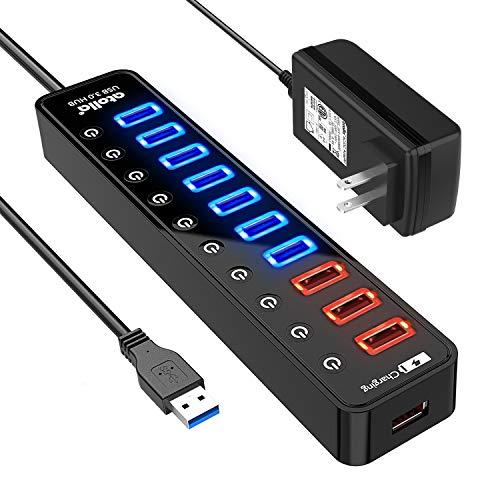 USB3.0ハブ 電源付き, atolla 7ポート5Gbps高速 USBハブ3.0 の 拡張+ 4...