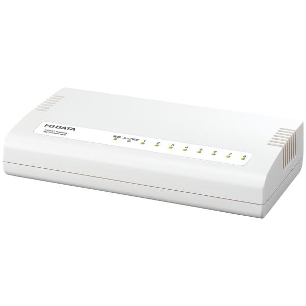 アイ・オー・データ スイッチングハブ 8ポート ホワイト|1000BASE-T(GigabitEth...