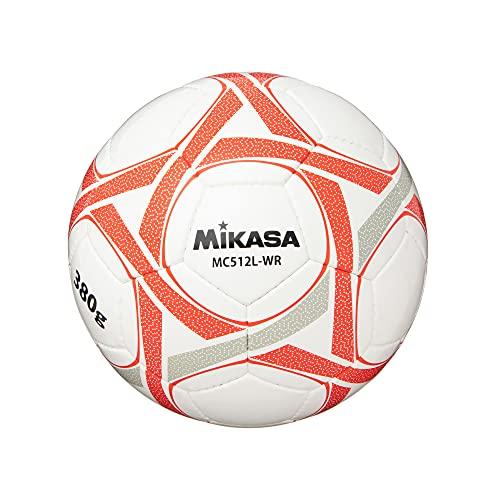 ミカサ(MIKASA) サッカーボール トレーニング 5号 約380g ホワイト/レッド 手縫いボー...
