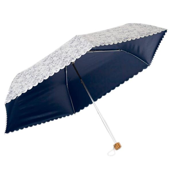 アイメディア 日傘 超軽量 UVカット 99.9% 遮光 遮熱 花柄 折りたたみ傘 折り畳み日傘 紫...