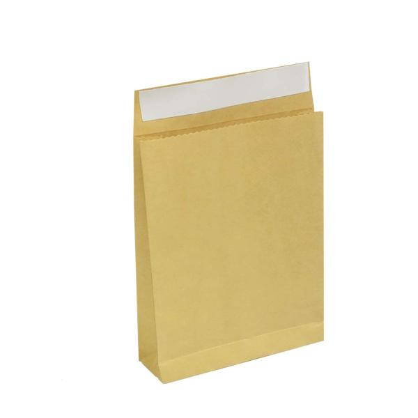 宅配紙袋 中 無地 50枚 Mサイズ クラフト120ｇ未晒 茶色配送用紙袋 簡単に梱包が出来る幅広マ...