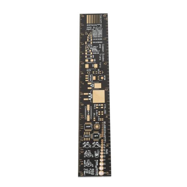Garosa 多機能定規 定規 PCB定規 PCB直定規 PCB分度器 測定ツール 回路基板定規 電...