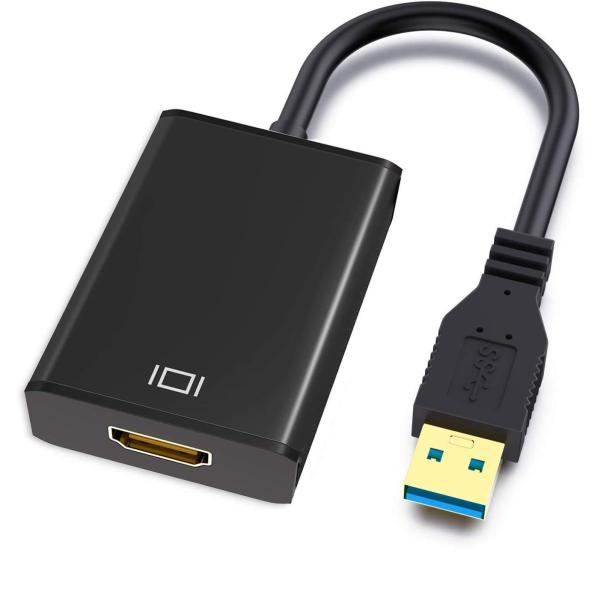 USB HDMI 変換アダプタ、ABLEWE ドライバー内蔵 USB 3.0 to HDMI 変換 ...