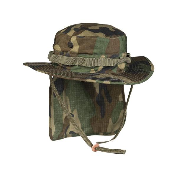 MIL-TEC ブーニーハット 英軍ショートブリム シェード付 R/S WOODLAND 日本3XL