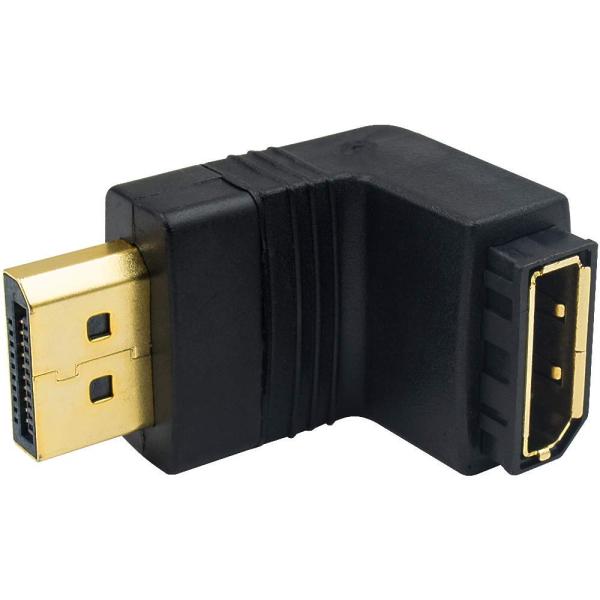 Poyiccot Displayport 延長アダプタ, L字型90度下向きDisplayPortオ...