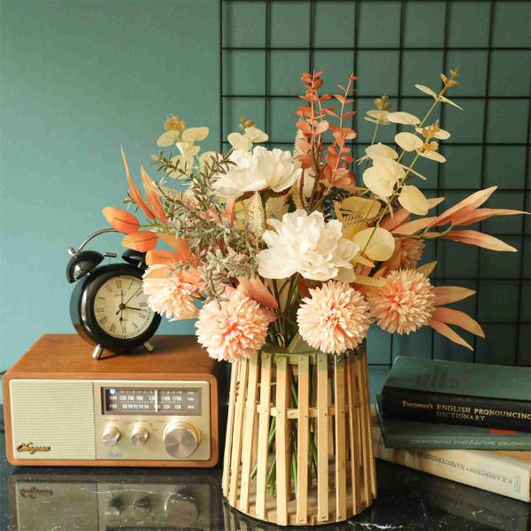 WillingYou 造花 インテリア おしゃれ ドライフラワー 花束 蒲公英 ブーケ 造花 ウェデ...