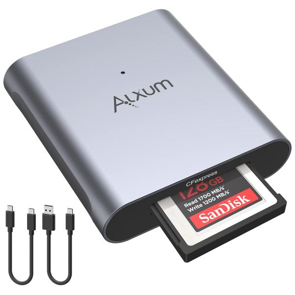 Alxum CFexpress Type B カードリーダー USB 3.2 Type C to C...