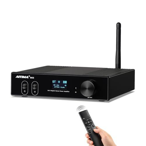 AIYIMA D03 Bluetooth5.0 パワーアンプ 150W * 2 HIFI2.1デジタ...