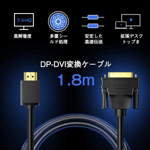 DP-DVI 変換ケーブル 変換 アダプター ...の詳細画像1