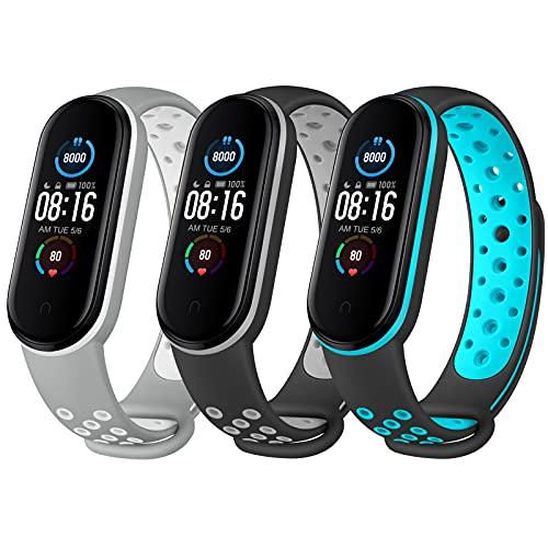 [Vancle] コンパチブル Xiaomi Mi Band 5/Mi Band 6 バンド 換えバ...