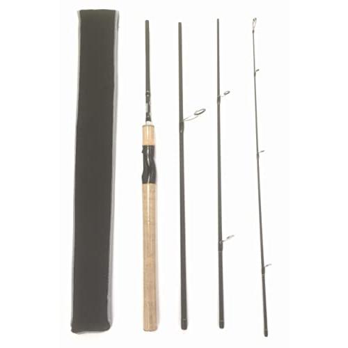 7.3ft スピニングパックロッド4ピース(MH) シーバスロッド バス釣りロッド ロックフィッシュ...