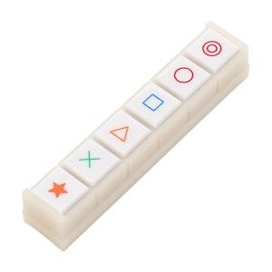 こどものかお スタンプ ポチッとシックス シンプルなマーク 1800-002