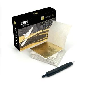 99.99% 純金食用金箔シート 24K GoldleafKing Zen Edition 10、30、50 枚パック x 1.6 インチ | 4x4｜shiningtoday