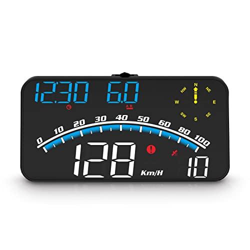 wiiyii車のヘッドアップ ディスプレイ、GPS 速度計、表示速度、方向、速度計、速度超過アラーム...
