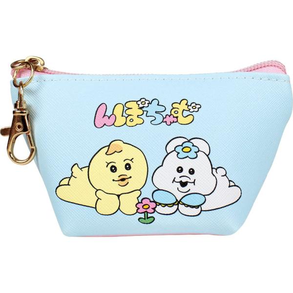 ティーズファクトリー んぽちゃむ 三角ミニポーチ アップ H6.8×W11.5×D5cm NP-55...