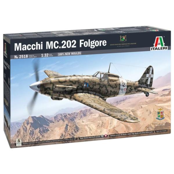 Italeri イタレリ 1/32 WW2 イタリア マッキ MC.202 フォルゴーレ 日本語大役...