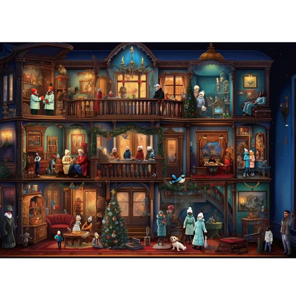 MISITU ジグソーパズル スモールピース 1000ピース パズル 風景 絵画 クリスマス プレゼ...