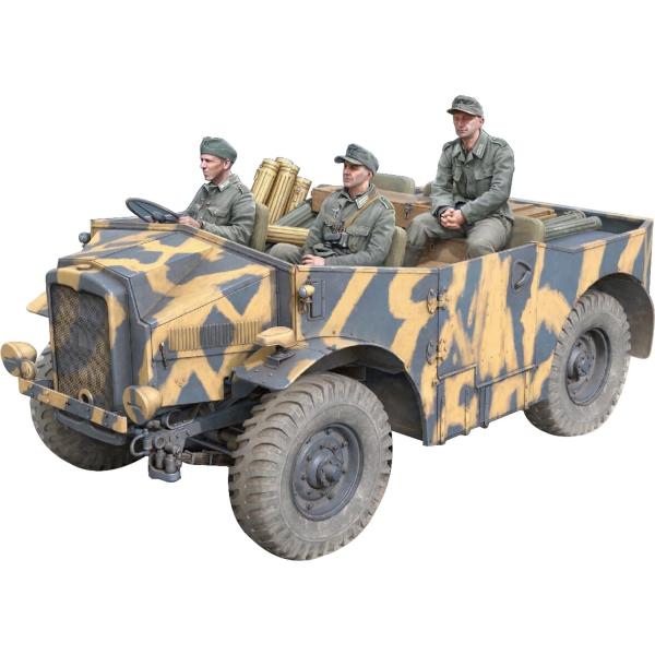 ゲッコーモデル 1/35 ドイツ C8 4x4 対戦車砲トラクター 鹵獲車両 プラモデル GEC35...