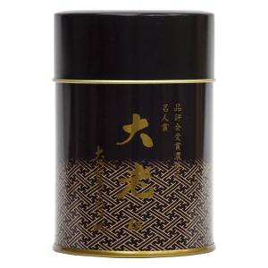 お茶 緑茶 深蒸し茶 濃煎茶大老 松缶 ８0ｇ入り｜shinise-oosawa