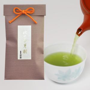 お茶 緑茶 茶葉 季節限定 銘茶 秋の季芽樹 75ｇ入り（ときめき）紫色　｜shinise-oosawa