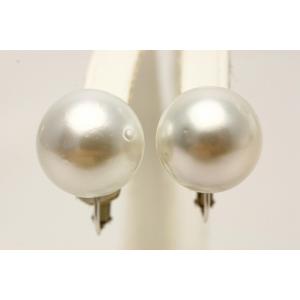 南洋白蝶真珠パールネジバネ式イヤリング 14mm...の商品画像