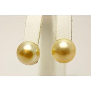 南洋白蝶真珠パールピアス 10mm ナチュラルゴ...の商品画像