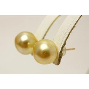 南洋白蝶真珠パールピアス 10mm ナチュラル...の詳細画像1