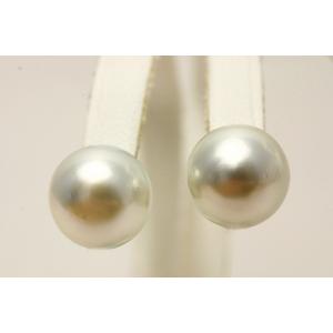 南洋白蝶真珠パールピアス 12mm ホワイトカラ...の商品画像