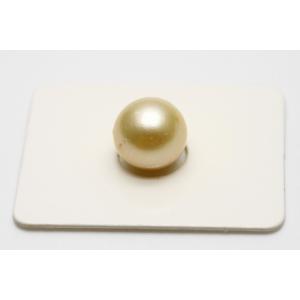 南洋白蝶真珠パールルース 両穴 12mm ナチュラルゴールドカラー : 真珠