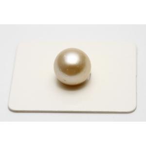 南洋白蝶真珠パールルース 両穴 15mm ナチュラルゴールドカラー : 真珠
