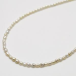 アコヤ真珠パール10連ネックレス ケシ 2.0-3.0mm ホワイトカラー 