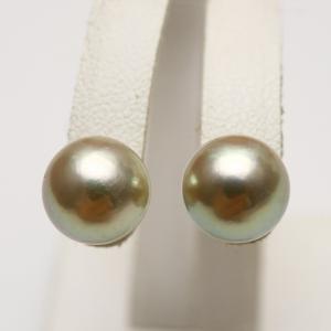 南洋白蝶真珠パールピアス ケシ 8mm マルチカラー K18製 : 真珠倶楽部 