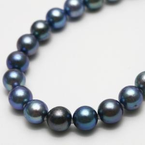 アコヤ真珠パールロングネックレス 4.0-5.0mm ゴールドカラー  