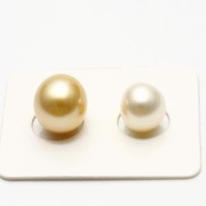 南洋白蝶真珠パールルース 両穴 14mm シルバーカラー : f1003ryo01 