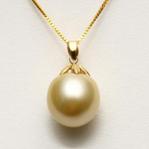 南洋白蝶真珠パールペンダントトップ 11mm ホワイトカラー K14WG製