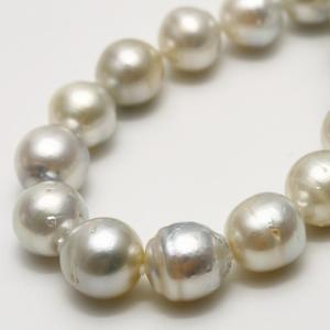 南洋白蝶/アコヤ真珠パールペンダントネックレス 13mm/6.0-6.5mm 