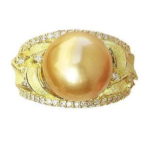 パール リング 真珠 指輪 パールリング k18 18k 18金 ホワイトゴールド