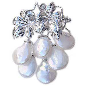 ブローチ あこや本真珠 ピンブローチ ラペルピン パール 8-8.5mm k18