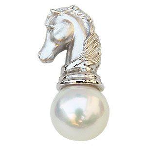 パール ブローチ パールブローチ フォーマル 南洋白蝶真珠 10mm k18