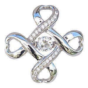 ブローチ ダンシングストーン タイニーピン 一粒 ダイヤモンド