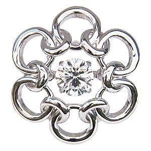 ブローチ ヤモリデザイン トカゲ ペンダント兼用可 ダイヤモンド k18