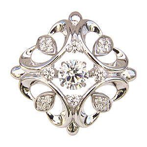 ブローチ ヤモリデザイン トカゲ ペンダント兼用可 ダイヤモンド k18