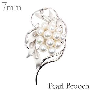 パール ブローチ 真珠ブローチ フォーマル ブドウ 葡萄 ぶどう あこや