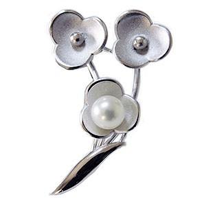 パール ブローチ 真珠ブローチ フォーマル ブドウ 葡萄 ぶどう あこや