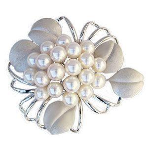 パール ブローチ パールブローチ フォーマル 花 コサージュ 帯留め