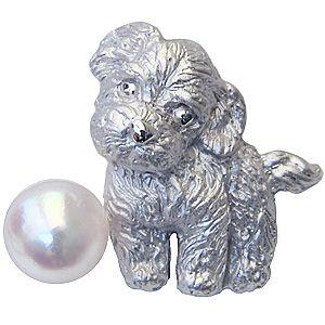 ブローチ トイプードル 愛犬 dog 犬 ドッグ ピンズ ピンブローチ